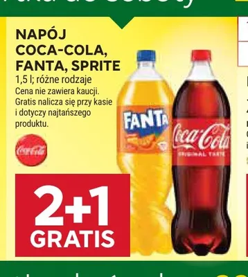 Napój gazowany Coca-Cola promocja w Stokrotka