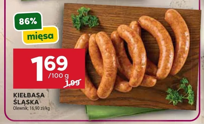 Kiełbasa śląska Z naszej wędzarni promocja w Stokrotka