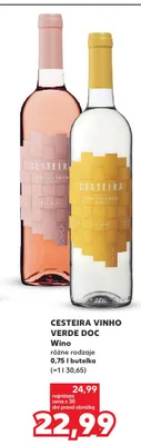 Wino białe Cesteira Vinho Verde DOC promocja w Kaufland