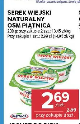 Serek wiejski naturalny OSM Piątnica promocja w Stokrotka
