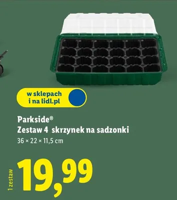 Zestaw 4 skrzynek na sadzonki  promocja w Lidl