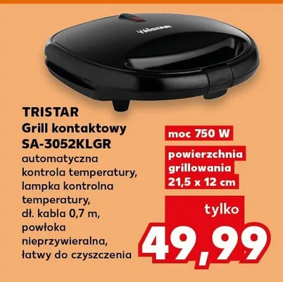 Grill kontaktowy SA-3052KLGR Tristar promocja