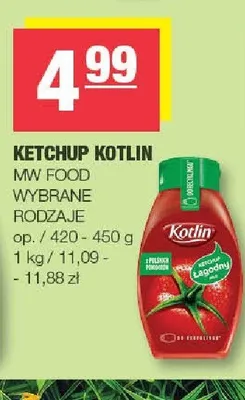 Ketchup Łagodny Kotlin promocja w SPAR