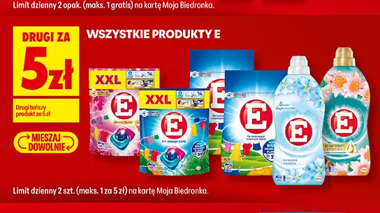 Płyn do płukania tkanin E Aromatherapy promocja w Biedronka