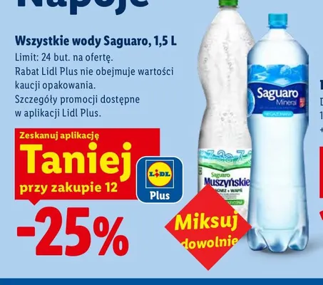 Wody Saguaro promocja w Lidl