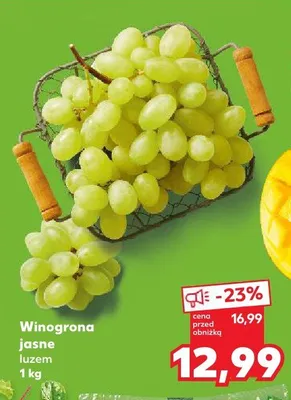 Winogrona jasne luzem promocja w Kaufland