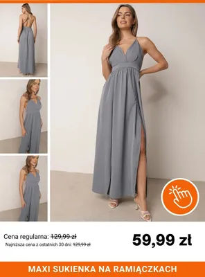 Sukienka maxi na ramiączkach Born2be promocja w Born2be
