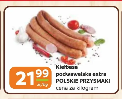 Kiełbasa podwawelska extra Polskie Przysmaki promocja w Gama