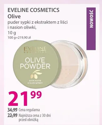 Puder sypki z ekstraktem z liści oliwki Olive promocja w Hebe