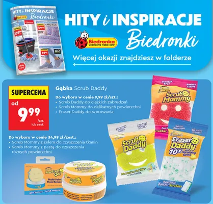 Gąbka Scrub Daddy do ciężkich zabrudzeń promocja w Biedronka