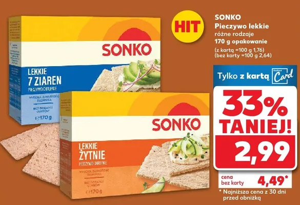 Pieczywo lekkie różne rodzaje promocja w Kaufland