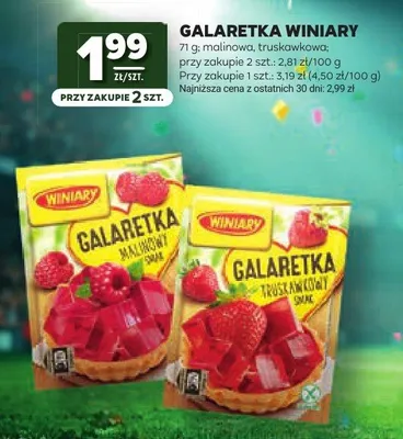 Galaretka truskawkowa Winiary promocja w Stokrotka
