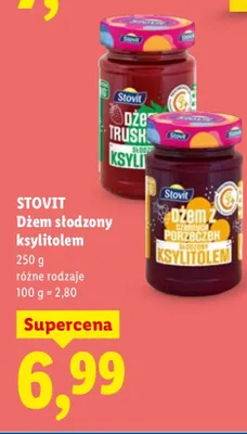 Dżem słodzony ksylitolem promocja w Lidl