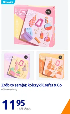 Zrób to sam(a): kolczyki pastel edition Crafts & Co promocja w Action