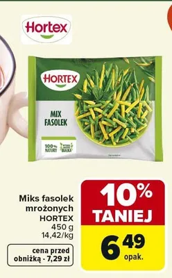Miks fasolek mrożonych Hortex promocja w Carrefour