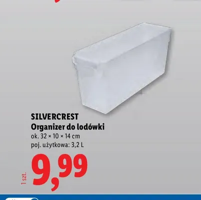 Organizer do lodówki 32x10x14 cm Silvercrest promocja w Lidl