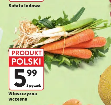 Włoszczyzna wczesna polska promocja w Intermarche