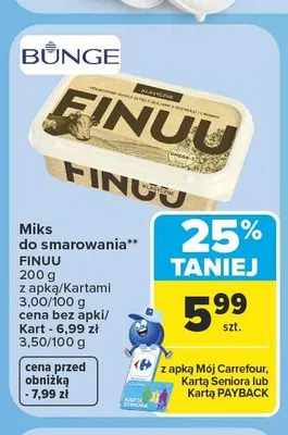 Miks do smarowania Finuu promocja w Carrefour