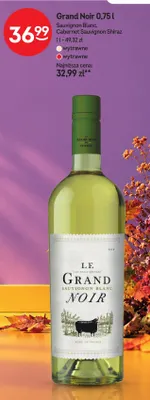 Wino białe Grand Noir Sauvignon Blanc promocja w Żabka