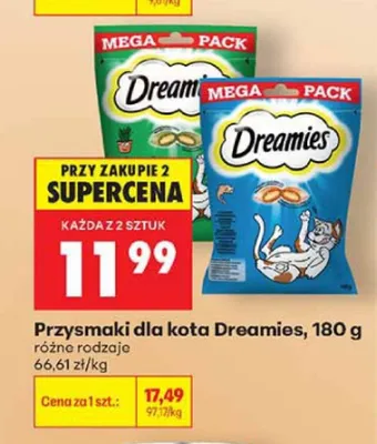 Przysmaki dla kota Dreamies promocja w Biedronka