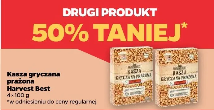 Kasza gryczana prażona promocja w Netto