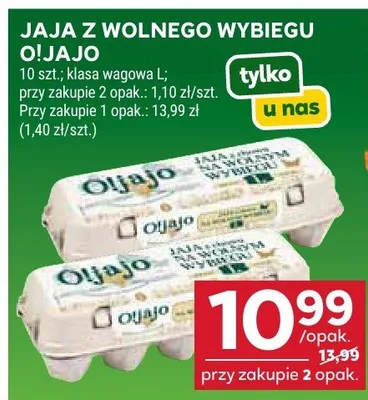 Jaja z wolnego wybiegu promocja w Stokrotka