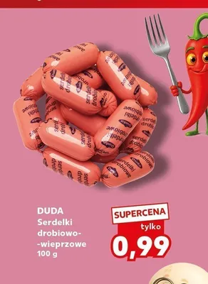 Serdelki drobiowo-wieprzowe Duda promocja w Kaufland