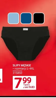 Slipy męskie promocja w Selgros
