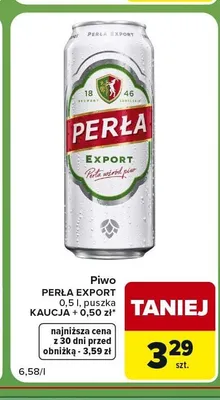 Piwo Perła Export promocja w Carrefour Express