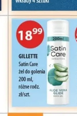 Żel do golenia Gillette Satin Care promocja w Drogerie Laboo