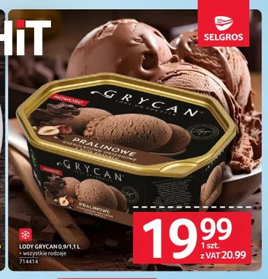 Lody Grycan promocja w Selgros