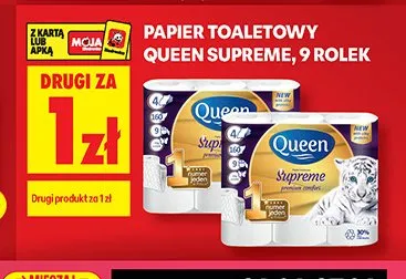 Papier toaletowy Queen Supreme promocja w Biedronka