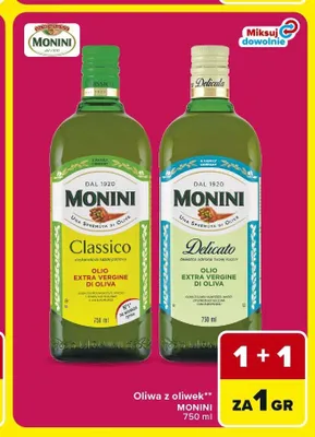 Oliwa z oliwek Monini Classico promocja w Carrefour Market