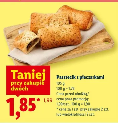 Pasztecik z pieczarkami promocja w Lidl