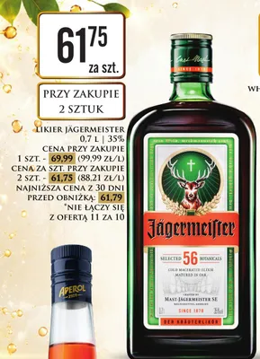Likier Jägermeister promocja w Dino