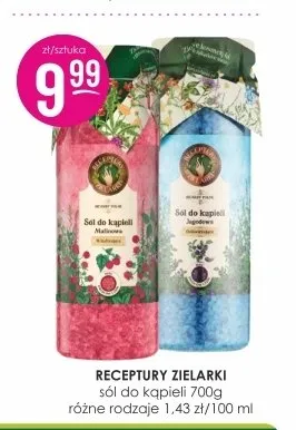 Sól do kąpieli Receptury Zielarki promocja w Drogerie Jasmin