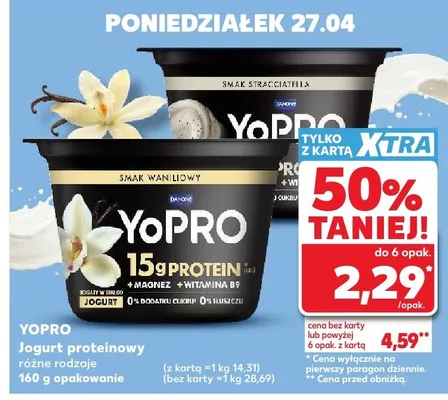 Jogurt proteinowy różne rodzaje promocja w Kaufland