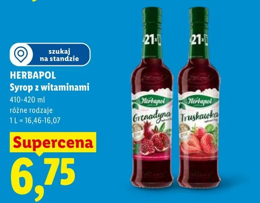 Syrop z witaminami HERBAPOL promocja w Lidl