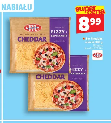 Ser Cheddar wiórki Mlekovita promocja w TOPAZ