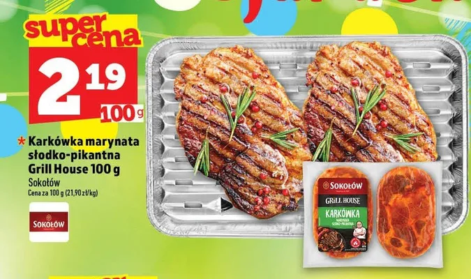 Karkówka marynata słodko-pikantna Grill House Sokołów promocja w TOPAZ