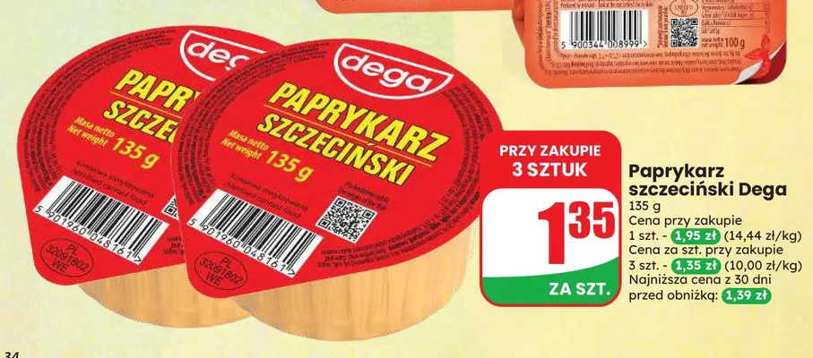 Paprykarz szczeciński Dega promocja w Dino