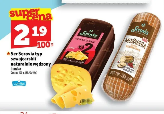 Ser Serovia naturalnie wędzony promocja w TOPAZ