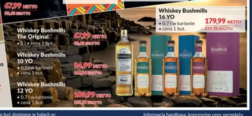 Whiskey Bushmills 16 YO promocja w Makro