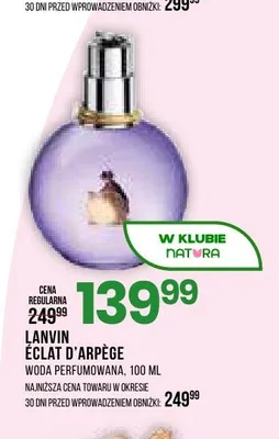 Woda perfumowana Lanvin Éclat d'Arpège promocja w Drogerie Natura