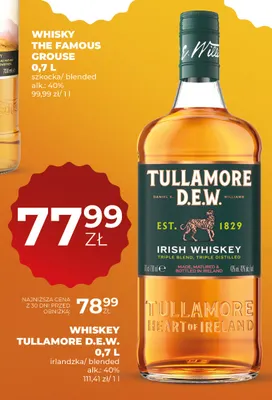 Whiskey Tullamore D.E.W. promocja w Duży Ben