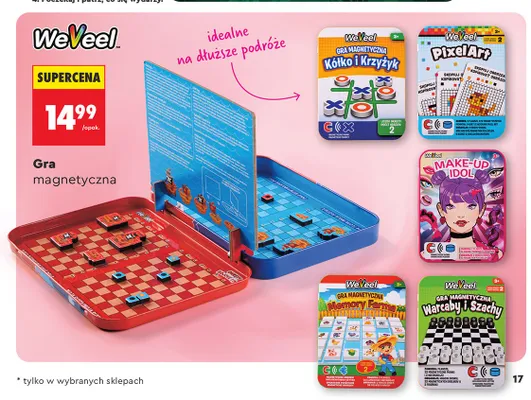 Gra magnetyczna WeVeel Kółko i Krzyżyk promocja w Biedronka
