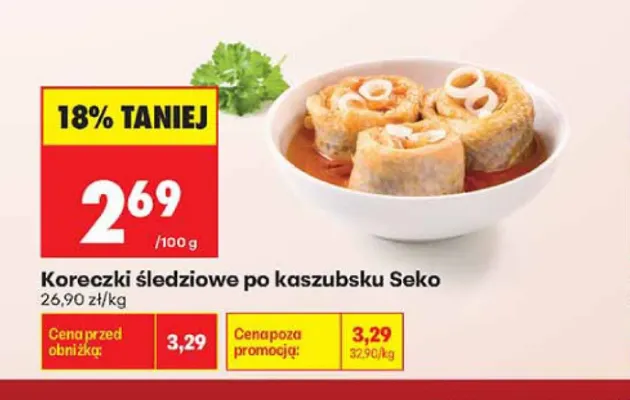 Koreczki śledziowe po kaszubsku Seko promocja w Biedronka