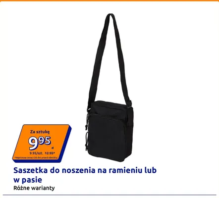 Saszetka do noszenia na ramieniu lub w pasie promocja w Action