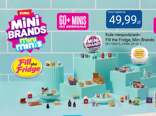 Kule niespodzianki Fill the Fridge Mini Brands promocja w Smyk
