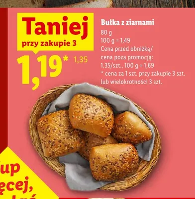 Bułka z ziarnami promocja w Lidl